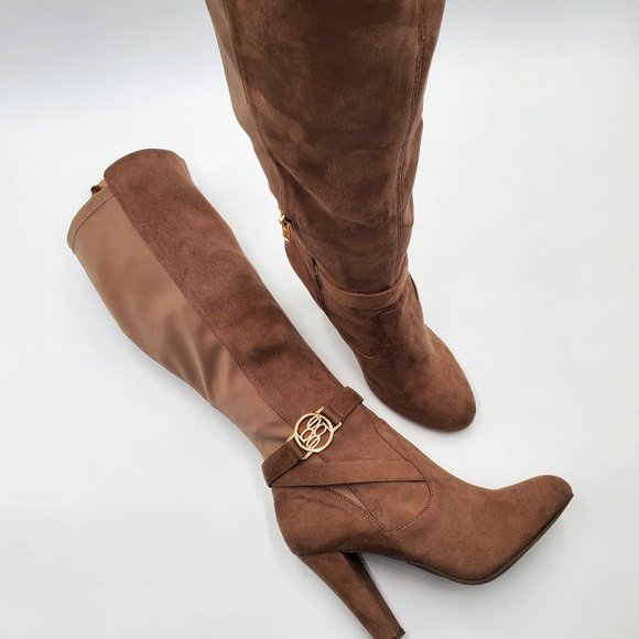 bebe Tall Logo Heeled Boots - Picture 2 of 16